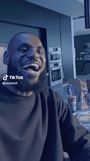 Animated excerpt from Taco Bell TikTok
